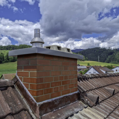 Kamin mit Klinkerziegel