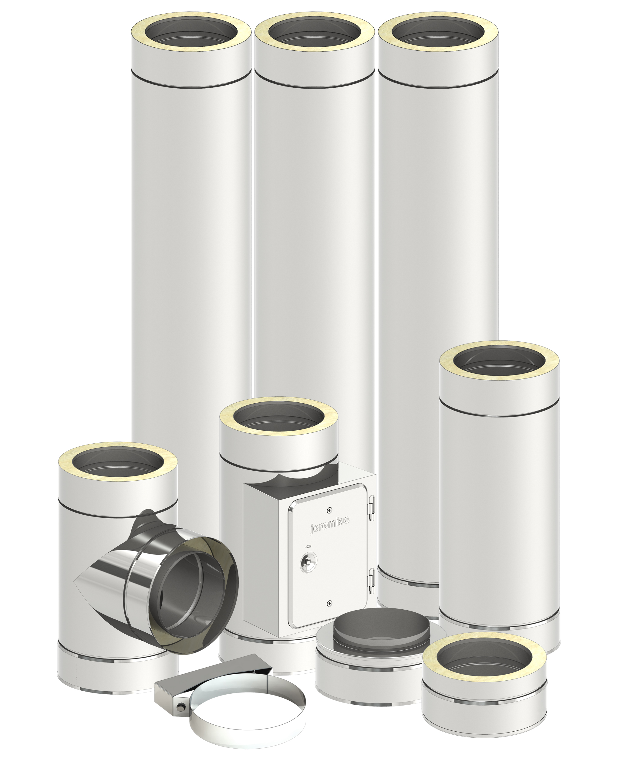 Einzelteile Edelstahlkamin, DW-ECO, der Klassiker